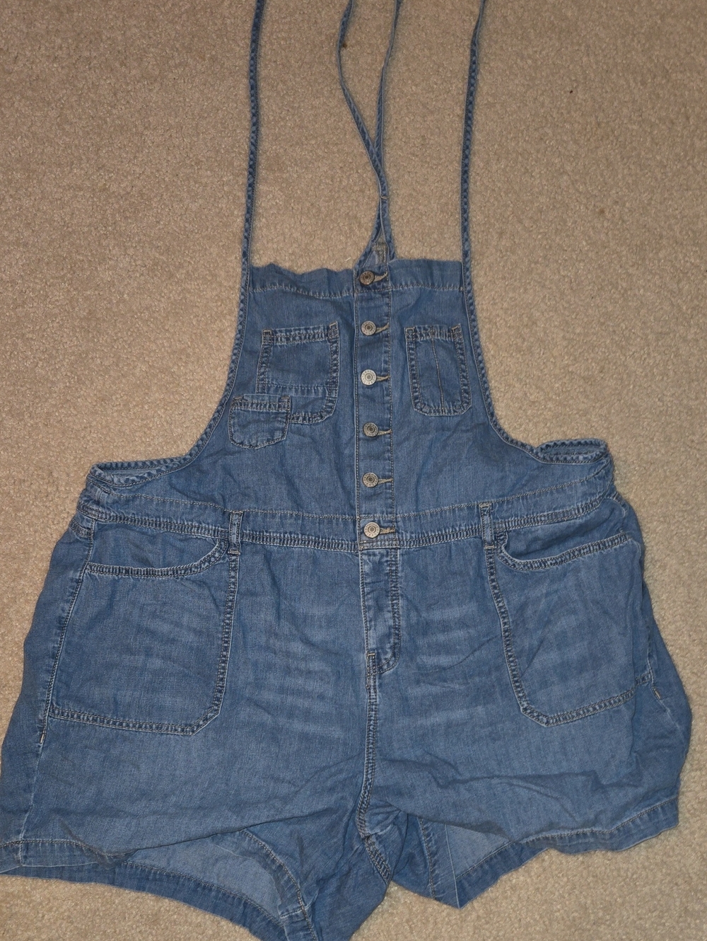 torrid Light Blue Denim Shortalls